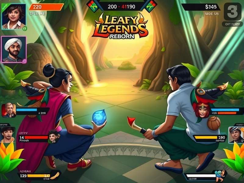 Leafy Legends Reborn gameplay screenshot showing vibrant Indian-inspired environments